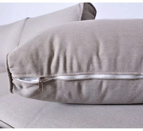 Set da giardino grigio/beige in metallo per 8 persone Portland – Rojaplast