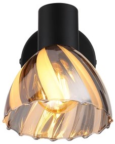 Globo 54315S-1 - Faretto da parete ZACHERY 1xE14/40W/230V nero