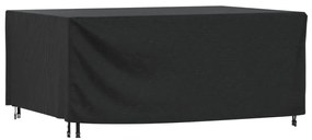 Copertura Mobili Giardino Nera 225x143x90cm Impermeabile 420d /