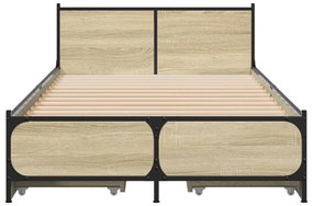 Giroletto cassetti rovere sonoma 100x200 cm legno multistrato