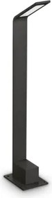 Agos paletto ip54 led 3000 k 670lm 6,5w nero h.60cm