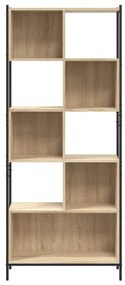 Libreria rovere sonoma 72x28x172 cm in legno multistrato
