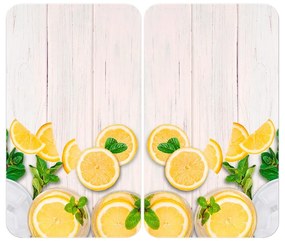 Coprifuoco in vetro temperato in set da 2 52x30 cm Lemons - Wenko