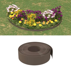 Bordatura Da Giardino Marrone 10 M 15 Cm İn Polietilene /