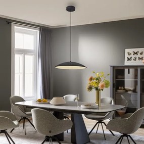 Schöner Wohnen 14607-18-LED dimmerabile lampadario a sospensione su cavo LENTE LED/23W/230V pr.50cm nero