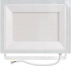 Faro LED 100W IP65 in Alluminio Bianco con OSRAM chip LED Colore Bianco Caldo 3.000K