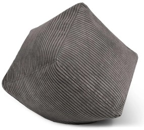 Puof a sacco verde con rivestimento in velluto a coste Up! MooG – SLOWDOWN