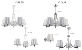 Jupiter 1512 - OR 3 bi - Lampadario a sospensione con supporto rigido OSKAR 3xE27/60W