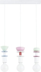 Lampada a sospensione con cavo LUMIO 3xE27/15W/230V, multicolore