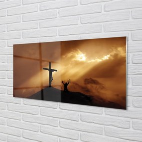 Rivestimento parete cucina Luce Gesù croce 100x50 cm