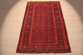 Turkmen Tappeto 190x120 (Afghanistan) Annodato A Mano