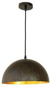 Lampadario a sospensione con filo 1xE27/60W/230V diametro 30 cm nero