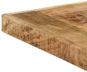 Tavolo da pranzo 140x70x75 cm in legno massello di mango grezzo