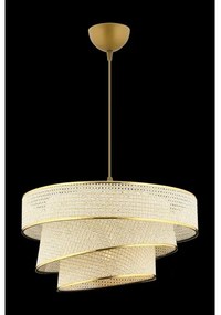 Lampadario a sospensione con cavo COUPER 1xE27/60W/230V crema/oro