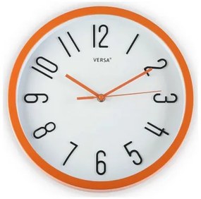 Orologio da Parete Versa Multicolore Arancio Plastica Fusion 4,6 x 30 x 30 cm