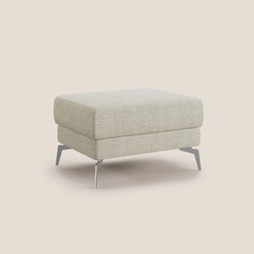 Star Pouf con piedini alti in tessuto impermeabile morbido intreccio T06 panna