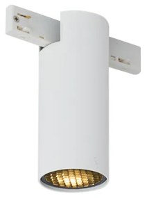 Faretto moderno bianco per sistema a binario monofase GU10 35mm - Slimline Nubee Honey