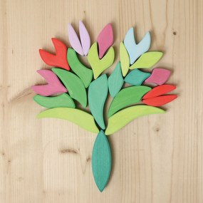 Grimm's - Puzzle in legno - grande mandala colorato - 73 pz