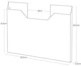 Porta tovagliette senza foratura in metallo Tower – YAMAZAKI