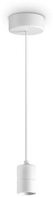 Lampada a Sospensione Set Metallo Bianco 1 Luce E27