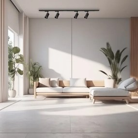 Faretto per sistema a binario PIPE 4xGU10/10W/230V nero