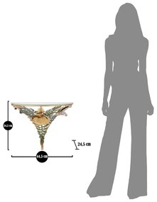 Comodino in oro Amaz - Mauro Ferretti