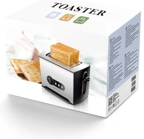 Aigostar - Tostapane a due fori 900W/230V cromo
