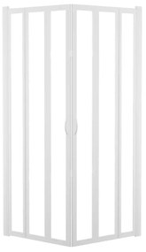 Box doccia angolare con porta pieghevole, vetro serigrafato 2 mm, L 88-92 cm x L 88-92 cm, H 185 cm, bianco Los