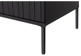 Mobile TV nero in pino massiccio 150x56x44 cm Gravure – WOOOD