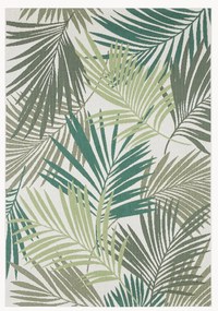 Tappeto da interno-esterno con motivo foglie Vai