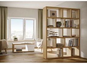 Libreria color legno effetto rovere 150x198 cm Berlin - TemaHome