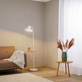 Lindby Berami piantana con mensola, bianco