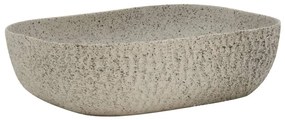 Lavabo da Appoggio Grigio Rettangolare 48x37,5x13,5 cm Ceramica