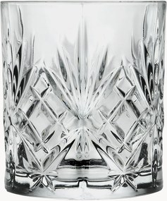 Set di 6 bicchieri da whisky in cristallo Melodia