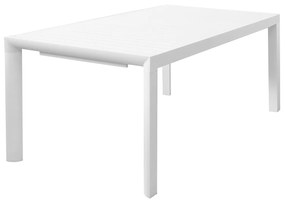 Tavolo da giardino allungabile 160 240x100x75 cm - bianco