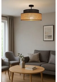 Lampadario a plafone BOHO 1xE27/60W/230V diametro 40 cm marrone/beige