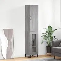 Credenza Grigio Sonoma 34,5x34x180 cm in Legno Multistrato 3199071