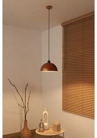 Duolla - Lampada a sospensione su cavo IRONLINE 1xE27/15W/230V Ø 27 cm rame/nero