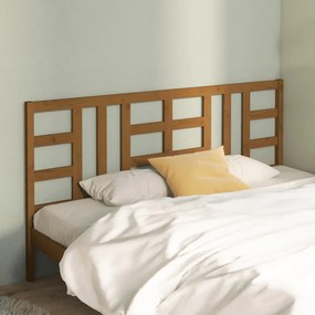 Testiera Per Letto Ambra 206x4x100 Cm İn Legno Massello Di Pino /