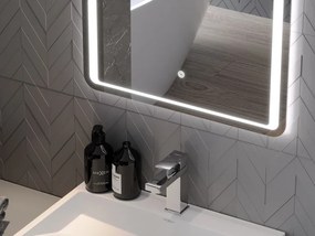 Mexen Zusa specchio da bagno retroilluminato 50 x 70 cm, LED 6000K, anti-appannamento - 9808-050-070-611-00