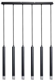 Rabalux 72362 - Lampadario a sospensione con filo RAMIRA 6xG9/5W/230V nero