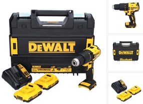 Trapano Avvitatore xr 18V, 2 Batterie 2.0Ah, Motore Brushless, Valigetta tstak Inclusa, Potente e Versatile per Uso Professionale e Domestico,