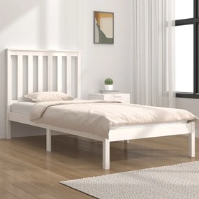 Giroletto İn Legno Massello Bianco 75x190 Cm Small Single /