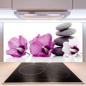 Pannello paraschizzi cucina Fiori di aromaterapia 100x50 cm