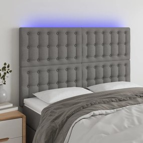 Testiera A Led Grigioscuro 144x5x118/128cm İntessuto /