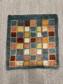 Gabbeh Tappeto persiano 40x40 Verde (Iran) Annodato A Mano