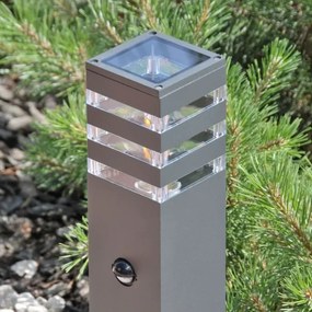 Lampada da esterno con sensore TEKSAS 1xE27/12W/230V IP44 74 cm antracite