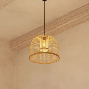 Atmosphera - Lampadario a sospensione con filo AMY 1xE27/40W/230V bambù