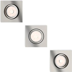 Philips - SET 3x LED RGBW dimmerabili faretti da incasso DONEGAL 3xGU10/4,8W/230V+telecomando