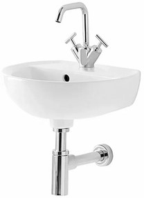 Lavabo sospeso 40 cm Geberit in ceramica lucida Colibrì